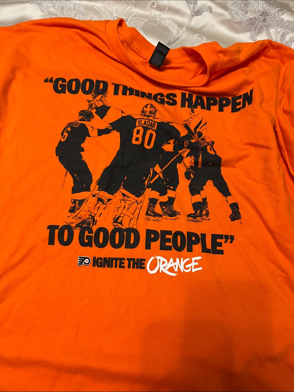 Orange Graphic Short Sleeve Tee